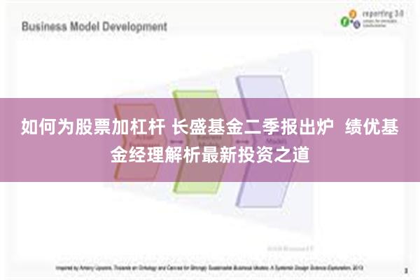 如何为股票加杠杆 长盛基金二季报出炉  绩优基金经理解析最新投资之道