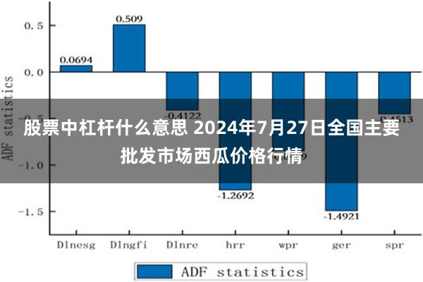 股票中杠杆什么意思 2024年7月27日全国主要批发市场西瓜价格行情