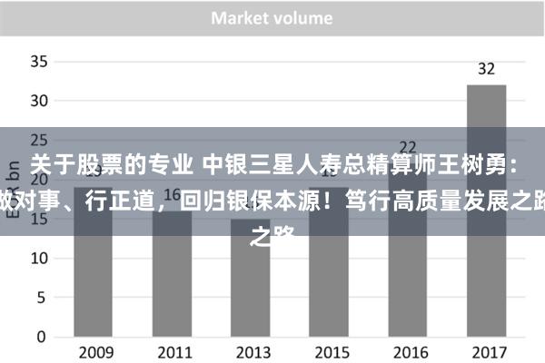 关于股票的专业 中银三星人寿总精算师王树勇：做对事、行正道，回归银保本源！笃行高质量发展之路