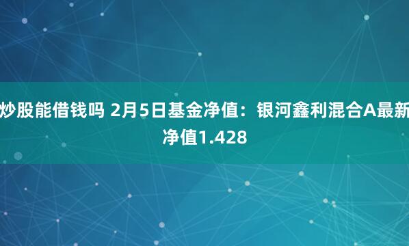 炒股能借钱吗 2月5日基金净值：银河鑫利混合A最新净值1.428