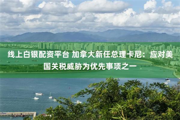 线上白银配资平台 加拿大新任总理卡尼：应对美国关税威胁为优先事项之一